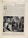 Original Old Antique Print Modern Painters Belgium Art Journal C1875 Victorian