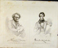 Old Antique Print Signatured Portraits Engraved Plates By Smyth C1847 Art 19th