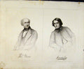 Old Antique Print Engraved Plates By Smyth C1847 Signatured Portraits Art 19th
