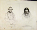 Original Old Antique Print Signatured Portraits Engraved Plates By Smyth 19th