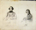 Original Old Antique Print C1847 Engraved Portrait Plates By Smyth Art Victorian