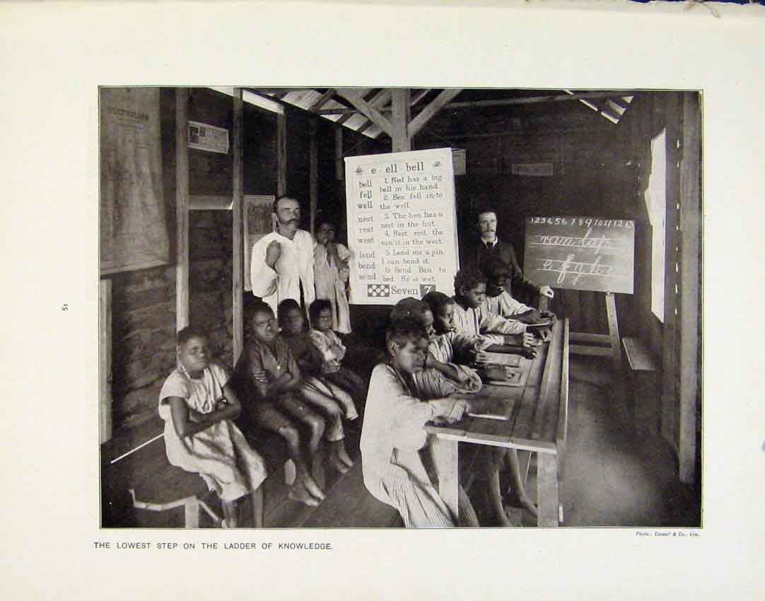 Old Antique Print Lowest Step Ladder Knowledge Mayo College Ajmere Photo
