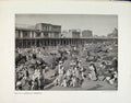 Original Old Antique Print Halt Caravan Peshawur Wool Show Room Photographs