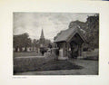 Original Old Antique Print Stoke Poges Church Cambridge Montreal Photos