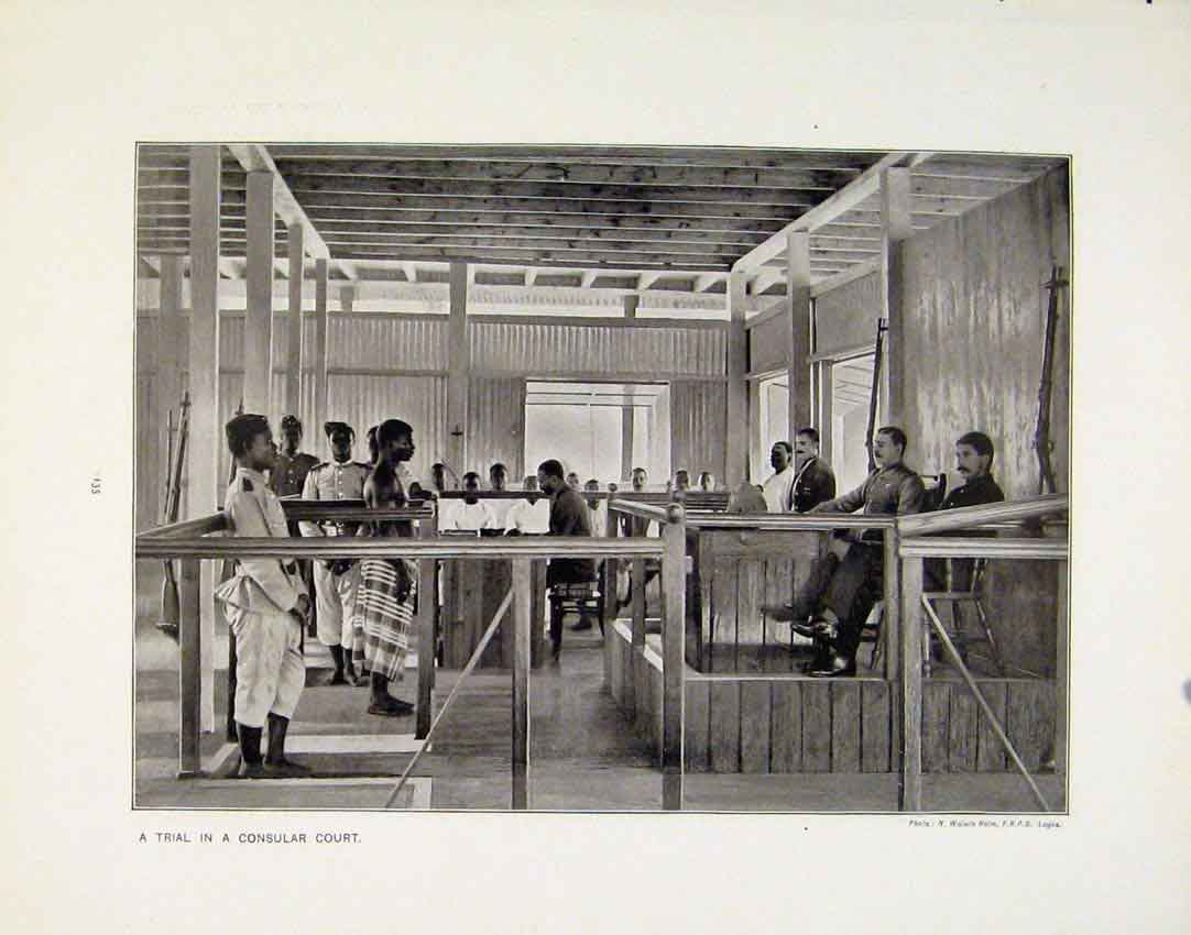 Old Antique Print Trail Consular Court Prisoners Andaman Islands Photo
