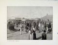 Old Antique Print Morning Market Kimberley Irish Pig Fair Cattle Market