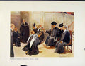 Original Old Antique Print Conferring Degrees Sheldonian Theatre Oxford