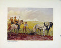 Original Old Antique Print Canadian Mounted Police Color Fine Art Plate 19th
