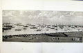 Original Old Antique Print Roya Review Spithead Panoramic View C1910 20th