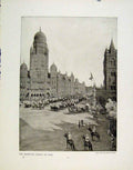 Old Antique Print Departing Viceroy India Parliament House Ottawa Photo