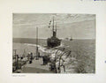 Original Old Antique Print Forming Line Ahead Hms Ocean Photographs C1911 20th