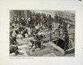 Old Antique Print Scrubbing Hammocks Training Ship Boom Harbour Portland