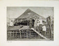 Old Antique Print Fakial Home Monkey Barges Grand Junction Canal Photo 18th