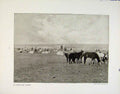Original Old Antique Print Idian Camp Canada Dinning Room English House Photo