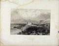 Original Old Antique Print Dunrobin Castle Sutherlandshire Scotland