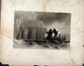 Original Old Antique Print Cape Wrath North Highland Scotland C1839 Victorian