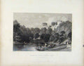 Original Old Antique Print Bothwell Castle On Clyde Lanarkshire Scotland