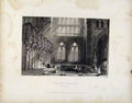 Original Old Antique Print Galsgow Cathedral Lanarkshire Scotland 20th Century