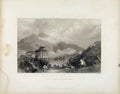 Original Old Antique Print C1839 Scotland Art Loch Achray Perthshire Victorian