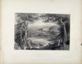 Original Old Antique Print Drumlanrig Castle Scotland Dumfrieshire