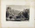 Original Old Antique Print Banks Water Ayr River C1839 Scotland Fine Art 19th
