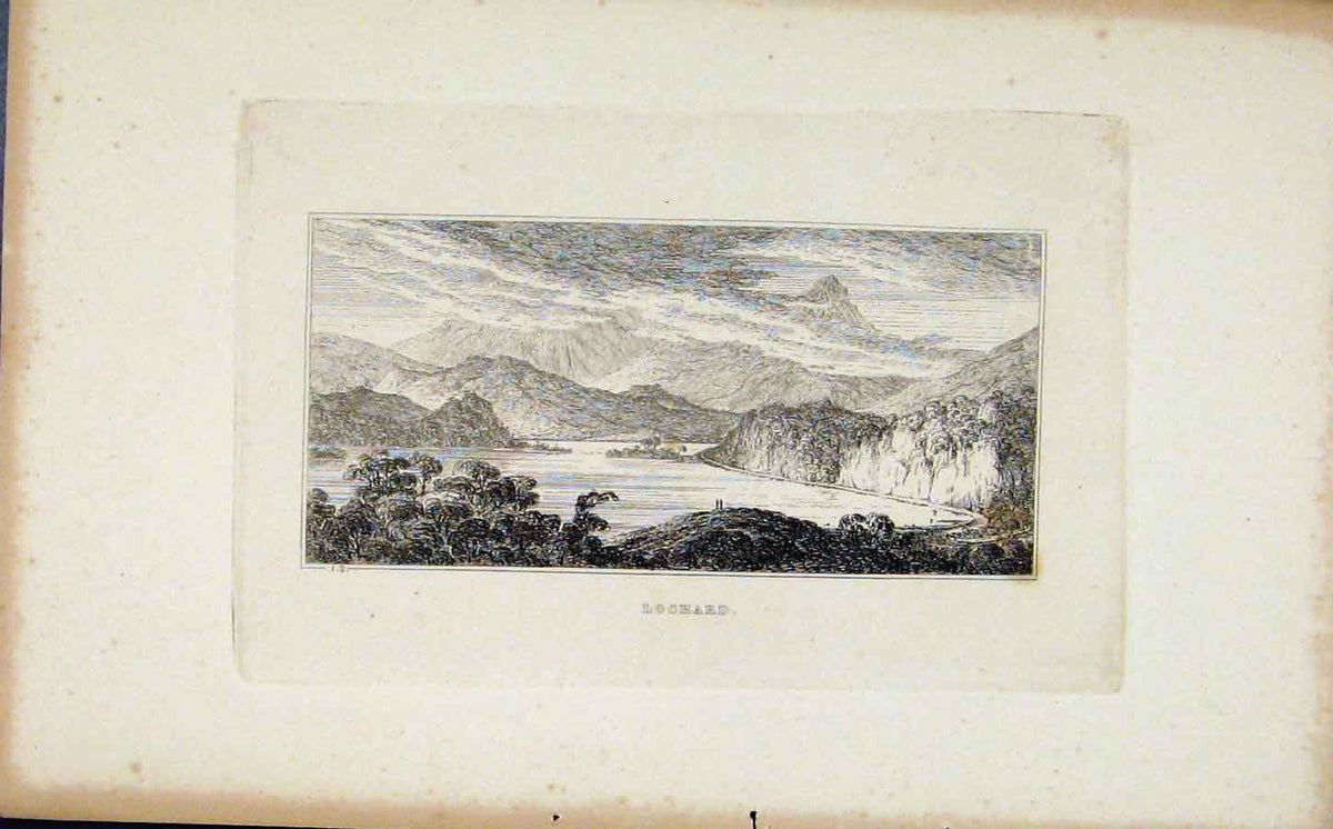 Original Old Antique Print Lochard Etching Fine Art C1830 Sketch 19th Century