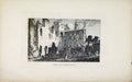 Original Old Antique Print C1830 Etching Court Caerlavesrock Art 19th Century
