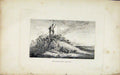 Original Old Antique Print Crookstown Castle Etching C1830 Fine Art 19th Century