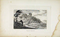 Original Old Antique Print Etching C1830 Fine Art Vale The Don 19th Century