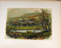 Original Old Antique Print View Abbotsfrod North Bank Tweed River C1893 19th