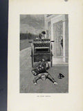 Original Old Vintage Print Binkie Arrives Sketches Fox Hunting C1924 20th
