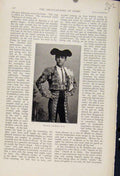 Original Old Antique Print Reverte Rising Star Portrait The Encyclopedia Sport