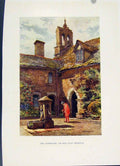 Old Vintage Print Coningsby Red Coat Hospital Painting By Haslehust C1920 20th
