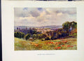 Old Vintage Print Painting By Haslehust Oxfrod Headington Hill C1920 Art 20th