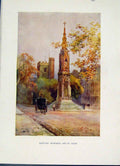 Old Antique Print Martyrs Memorial St Giles Oxford Painting By Haslehust