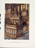 Old Antique Print Beauchamp Chapel Warwick Tombs Earl Leicester Haslehust
