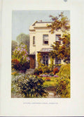 Original Old Antique Print Painting By Haslehust Hawthornes House Leamington