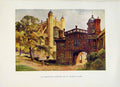 Original Old Antique Print Horse Shoe Cloisters Georges Chapel Windsor Haslehust