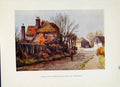 Original Old Antique Print Chalk House Dickens Honeymoon Painting By Haslehust