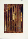 Old Antique Print Painting By Haslehust Color Winchester Wykehams Chantry