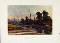 Original Old Vintage Print Haslehust Isel Wight Newport Medina Painting C1920