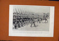Original Old Antique Print C1903 South African War French Infantry Boer Uniform