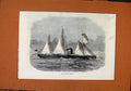 Original Old Antique Print C1871 Steam Ship Europe Illustrated London News 19th