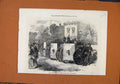 Original Old Antique Print French Siege Paris C1871 Illustrated London News 19th