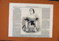 Original Old Antique Print Madame Lemmens Sherrington C1859 19th