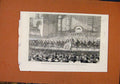 Original Old Antique Print Duke Edinburgh Prince LeopManchester C1881 Victorian