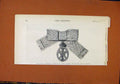 Original Old Antique Print C1818 Imperial Order Crown India 19th Century