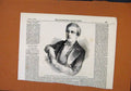 Original Old Antique Print C1847 Grand Duke Constantine Russia London News 19th