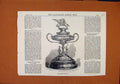 Original Old Antique Print Warwick Race Cup C1871 Illustrated London News 19th