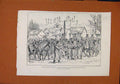 Original Old Antique Print Russian Miltary Poland Kuznica C1887 19th